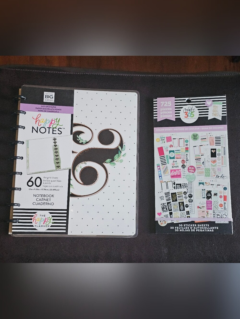 Happy Notes Spiral Notebook & Sticker Pack